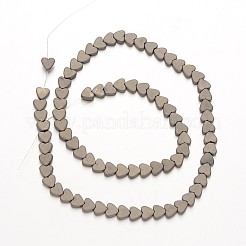 Electroplate non magnetici ematite sintetico fili di perline&nbsp;G-F300-23C-F06