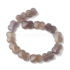 Fili di perle agata grigio naturale &nbsp;G-K359-D03-01