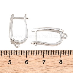 Fornituras de pendientes de aro de circonio cúbico de micro latón pavimenta&nbsp;CU-CBAB5B4-03P
