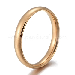 304 anelli a fascia piatta in acciaio inossidabile, oro, formato 5~12, diametro interno: 15~22mm, 3mm
