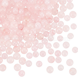Olycraft Natural Rose Quartz Beads Strands, Round, 4mm, Hole: 1mm, about 82~83pcs/Strand, 15''~16