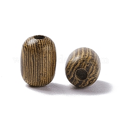 Perline in legno,  piombo libero, colonna, caffè, 7x5mm, Foro: 1.5 mm