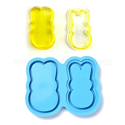 Stampo shaker, stampi in silicone gioielli fai da te sabbie mobili, stampi per colata di resina, per resina uv, creazione di gioielli in resina epossidica, cielo blu profondo, 82x103.5x10mm, diametro interno: 72.5x45mm