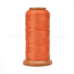 Polyesterfäden, für Schmuck machen, orange, 0.5 mm, ca. 601.48 Yard (550m)/Rolle