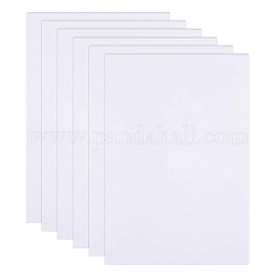 Papier mousse feuille eva, avec dos adhésif, rectangle, blanc, 30x21x0.1 cm