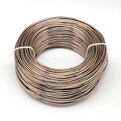 Round Aluminum Wire, Flexible Craft Wire, for Beading Jewelry Doll Craft Making, Camel, 22 Gauge, 0.6mm, 280m/250g(918.6 Feet/250g)