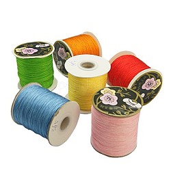 Hilo de nylon, cable de la joya de encargo de nylon para la elaboración de joyas tejidas, color mezclado, 0.8mm, alrededor de 131.23 yarda (120 m) / rollo