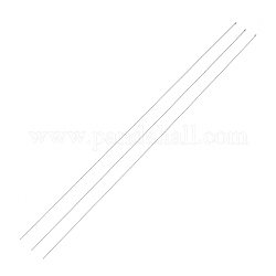Стальные иглы для бисероплетения с крючком для вертушки для бисера, изогнутые иглы для бисероплетения, цвет нержавеющей стали, 25.5x0.03 см