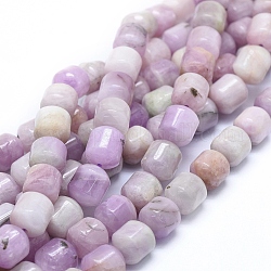 Chapelets de perles en kunzite naturelle, perles de spodumène, colonne, grade AB, 11~12x10mm, Trou: 1mm, Environ 34 pcs/chapelet, 16.14 pouce (41 cm)