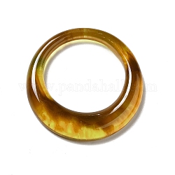 Anneau de liaison en résine, rond, brun coco, 35x5mm, diamètre intérieur: 24 mm