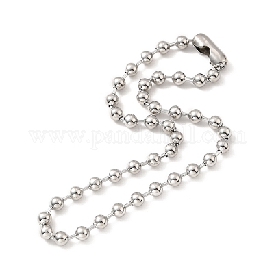 Wholesale 304 Stainless Steel Ball Chain Necklace & Bracelet Set
