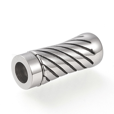 Wholesale 304 Stainless Steel Magnetic Clasps with Glue-in Ends 