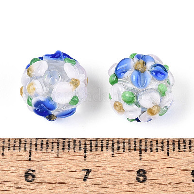 Fili di perline murano fatto a mano&nbsp;LAMP-N021-015A-16-1