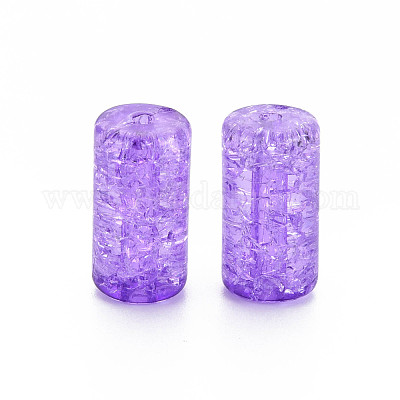 Perline di acrilico trasparente crackle&nbsp;CACR-S010-02-1
