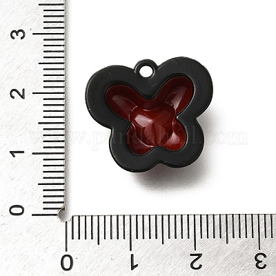 Pendenti in lega a doppio schermo rossi e neri&nbsp;FIND-Z067-01B-04-1