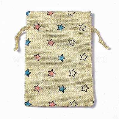 Pochettes en toile de jute&nbsp;ABAG-L016-A05-1