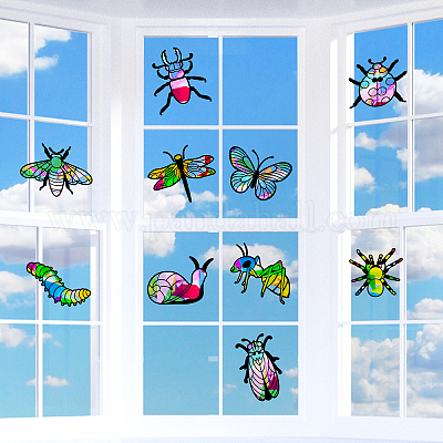 Flying Butterflies Sun Catcher Sticker