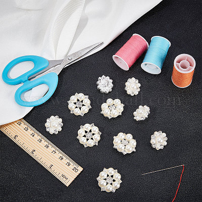 Button Shirt Buttons Shiny Rhinestone Sewing Accessories Pearl Clothing  Buttons