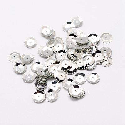 Perline paillette plastico&nbsp;PVC-A001-12mm-08-1
