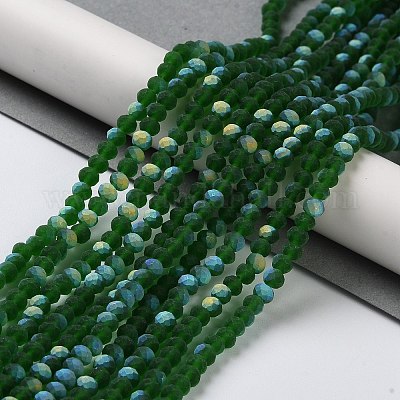 Chapelets de perles en verre transparente  &nbsp;X1-EGLA-A034-T4mm-MB24-1