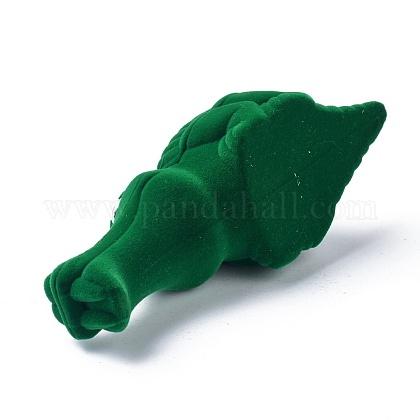 ベルベットのリングボックス  プラスチック付き  ワニ  濃い緑  11.2x4.3x3.8cm VBOX-F004-12-1