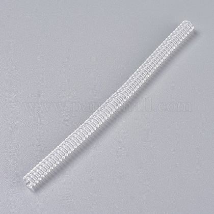 プラスチックスプリングコイル リングサイズアジャスター ラウンド 透明 99x5mmの通販 Jp Pandahall Com