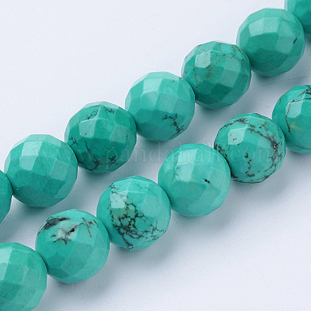 Natural Magnesite Beads Strands G-P324-10-4mm-1