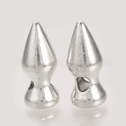 Perlas de remache de aleación de estilo tibetano TIBEP-S313-11AS-RS-1
