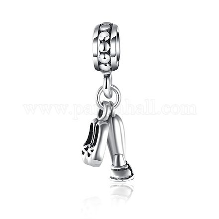 Shoes 925 Sterling Silver European Dangle Charms STER-BB15860-1