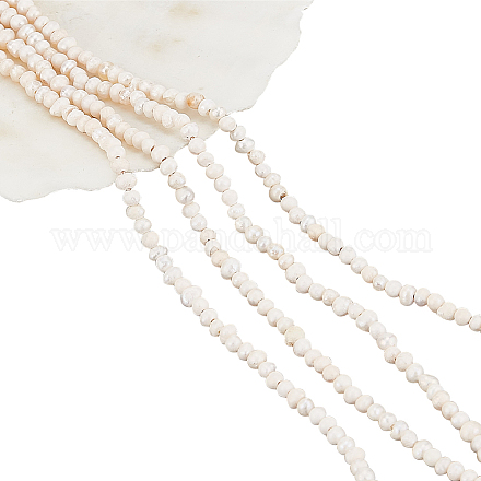 Nbeads 2 Strands Natural Cultured Freshwater Pearl Beads Strands PEAR-NB0002-35-1