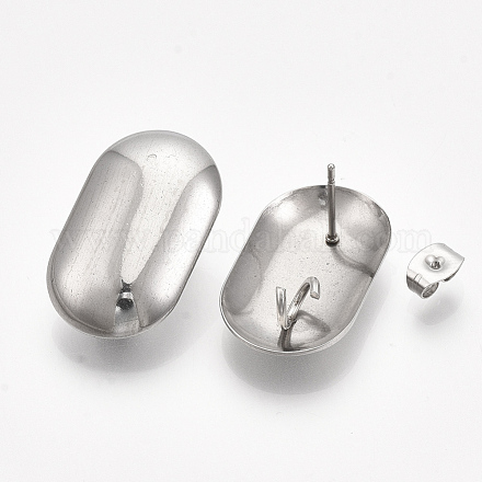 Accessoires de puces d'oreilles en 304 acier inoxydable STAS-S079-58B-1