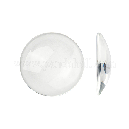 Cabochons en verre transparent GGLA-R026-48mm-1