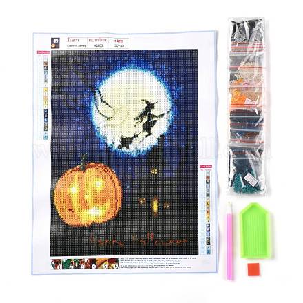 Halloween Thema DIY Diamant Malerei Leinwand Kits für Kinder DIY-I055-11-1