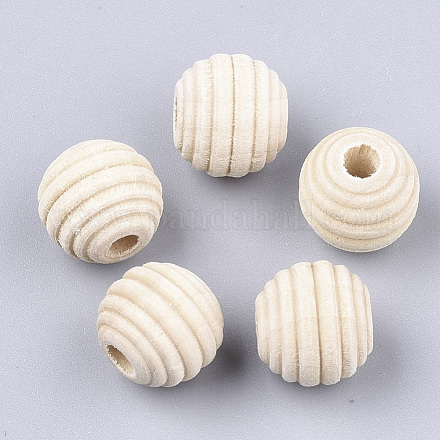 Natural Wood Beads X-WOOD-S053-48-1