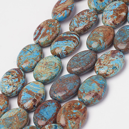 Natural Chrysocolla Beads Strands G-G968-A03-1