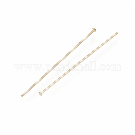 Brass Flat Head Pins KK-T029-145LG-1