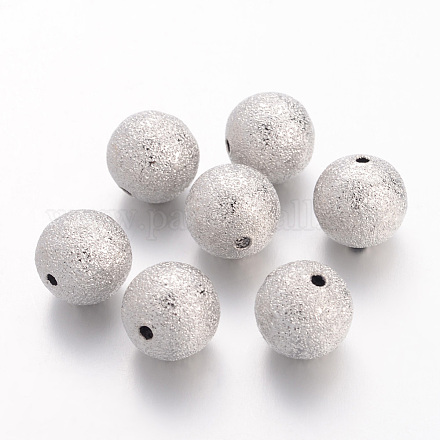 Perles en laiton texturées EC249-NF-1
