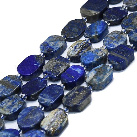 Chapelets de perles en lapis-lazuli naturel G-K245-J24-01-1