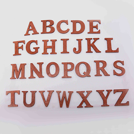 Grandi lettere in legno naturale per natale DIY-WH0181-67-1
