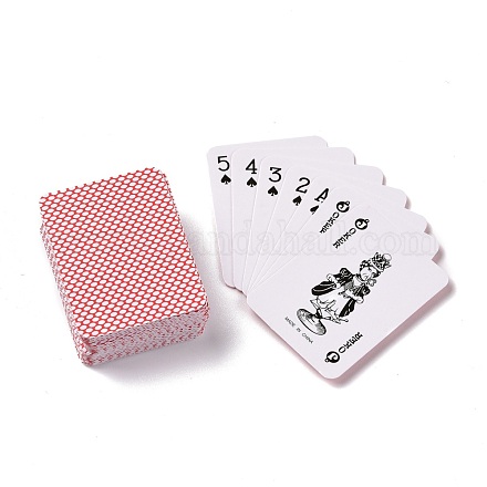 Mini poker di carta AJEW-P096-02-1