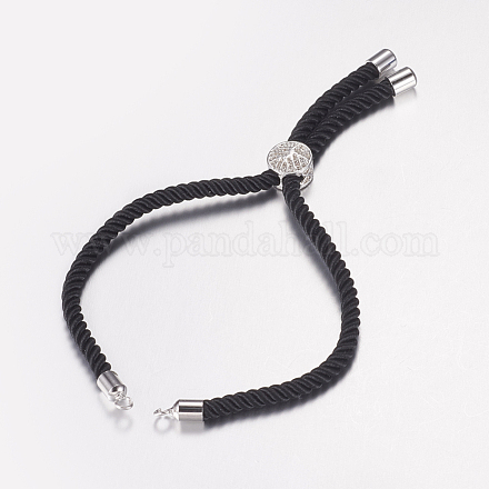 Nylon Twisted Cord Armband machen X-MAK-F019-04P-1