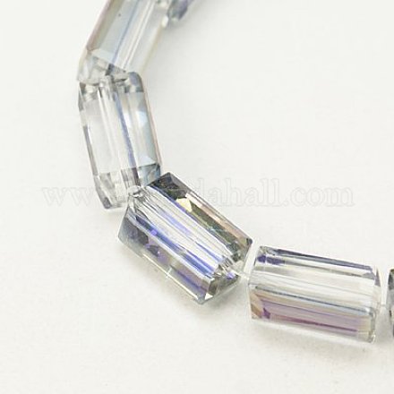 Abalorios de vidrio electroplate EGLA-J023-12x6mm-02-1