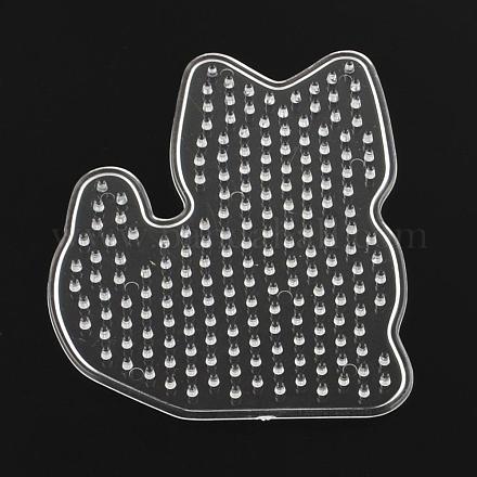 Plaques en plastique abc des animaux utilisés pour les perles à repasser 5x5mm diy X-DIY-Q009-28-1
