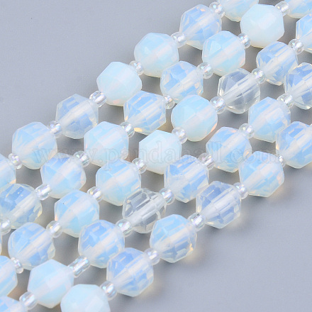 Chapelets de perles d'opalite X-G-R482-31-8mm-1