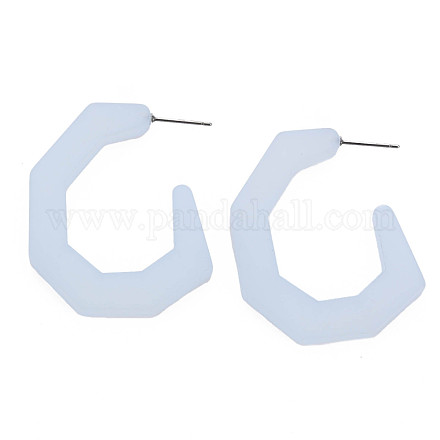 Grandi orecchini a bottone a forma di c per le donne ragazza KY-Q058-081B-1