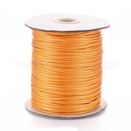 木綿糸ワックスコード  スプールで  ゴールデンロッド  2mm  約90m /ロール YC-Q005-2mm-134-1