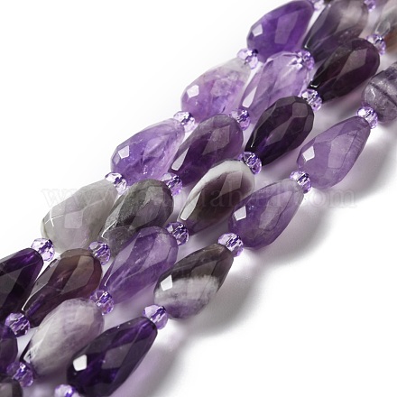 Natural Amethyst Beads Strands G-B028-A10-1