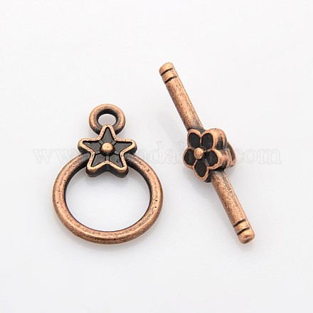 Tibetan Style Alloy Toggle Clasps RLF1075Y-NF-1