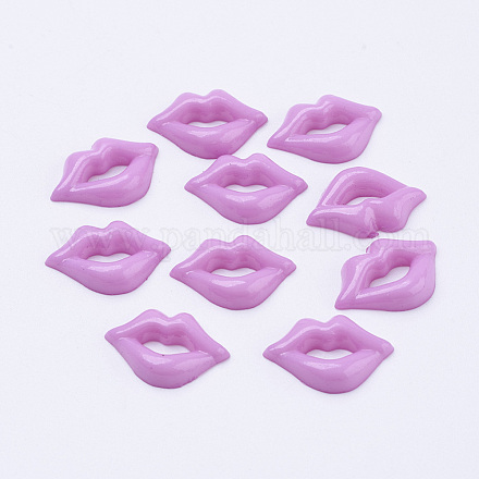 Acrylic Lip Shaped Cabochons X-BUTT-E024-A-02-1