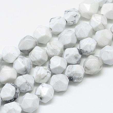 Chapelets de perles en howlite naturelle G-S149-16-6mm-1